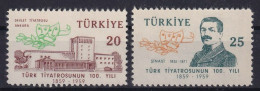 TURKEY 1959 - MNH - Mi 1619, 1620 - Nuovi