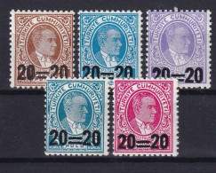 TURKEY 1958 - MNH - Mi 1627-1631 - Unused Stamps