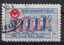 TURKEY 1955 - Canceled - Mi 1451 - Usati