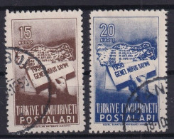 TURKEY 1950 - Canceled - Mi 1259, 1260 - Oblitérés