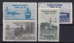 TURKEY 1951 - MNH - Mi 1286-1289 - Nuovi
