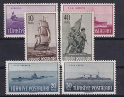 TURKEY 1949 - MNH - Mi 1235-1240 - Unused Stamps