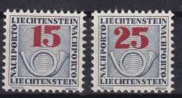 LIECHTENSTEIN 1940 - MNH - ANK 23, 25 - Nachporto - Segnatasse