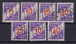 LIECHTENSTEIN 1928 - Canceled - ANK 13-19 - Nachporto - Postage Due