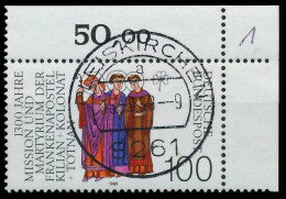 BRD BUND 1989 Nr 1424 Zentrisch Gestempelt ECKE-ORE X575F16 - Used Stamps