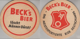 5005163 Bierdeckel Rund - Becks - Sous-bocks