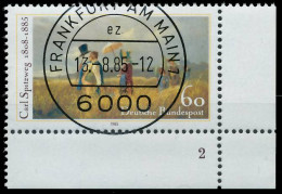 BRD BUND 1985 Nr 1258 Zentrisch Gestempelt FORMNUMMER 2 X579EA6 - Oblitérés