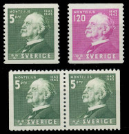 SCHWEDEN 1943 Nr 302A-303A Und 302Dl Dr Postfrisch X57CCD6 - Unused Stamps