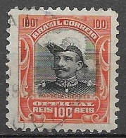 Brasil Brazil 1913 Oficiais - Hermes Da Fonseca 10 Rs RHM O-17 - Used Stamps