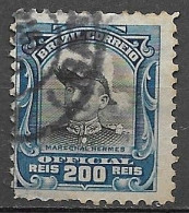 Brasil Brazil 1913 Oficiais - Hermes Da Fonseca 10 Rs RHM O-18 - Used Stamps