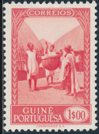 Guiné Portuguesa / Portuguese Guinea - 1948 - Local Motives / Drummer - MNG - Portugiesisch-Guinea