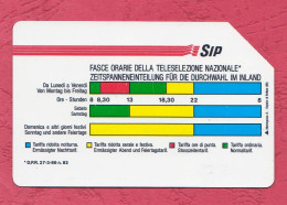 Italy- SIP- Fasce Orarie- Phone Card Used By 5000Lire.Bilingue- Sudtirol. Ed.Mantegazza. Exp 30.6.1993. Golden 14 - Öff. Sonderausgaben