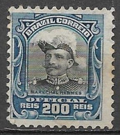 Brasil Brazil 1913 Oficiais - Hermes Da Fonseca 10 Rs RHM O-18 - Oblitérés