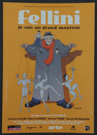 Carte Postale - Fellini Je Suis Un Grand Menteur (film Cinéma Affiche) Roberto Benigni, Terence Stamp, Donald Sutherland - Plakate Auf Karten