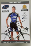 Autographe Sven Wielandt Josan - Cyclisme