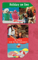 Italy- Telecom- Buone Vacanze- Phone Card Used By 5000 & 10000 Lire- Ed. Technicard. Exp. 31.12.1996- Golden 428 & 429- - Public Practical Advertising