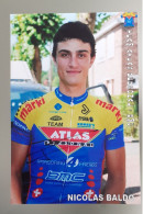 Autographe Nicolas Baldo Atlas Personal BMC - Ciclismo