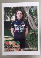 Autographe Sander Cordeel Rock Werchter 2009 - Cyclisme