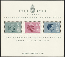 1962 Liechtenstein 50th Anniversary Of Liechtenstein Stamps: Princes Minisheet (** / MNH / UMM) - Royalties, Royals