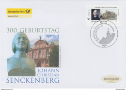 Germany 2007 "300 Years Of Birthday Of Johann Christian Senckenberg" - Prehistorics