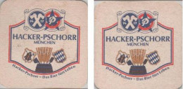 5002120 Bierdeckel Quadratisch - Hacker-Pschorr - Bier Fürs Leben - Sous-bocks