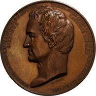 France, Médaille, Alexandre De Humboldt, Statue à Versailles, 1859, Cuivre, Bovy - Sonstige & Ohne Zuordnung