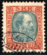Island 1902 5 Kr King Christiian IX Cancel Date Not Present - Used Stamps