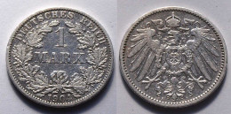 1 Mark Jaeger 17 Silber Münze Großer Adler 1904 A Kaiserreich  (22032 - 1 Mark