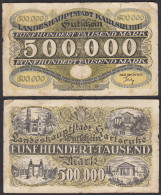 Karlsruhe Zeitung 1923 500.000 500000 Mark Gutschein Notgeld     (32278 - Sonstige & Ohne Zuordnung