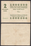 Baden Mannheimm 2-Millionen Mark Banknote 1922 Notgeld    (32276 - Altri & Non Classificati