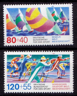 Germany BRD 1987 Mi 1310-11 ** MNH Segelregatta + Skilanglauf  (70103 - Autres & Non Classés