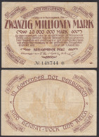 Speyer Kreisgemeinde Pfalz 20 Millionen Mark NOTGELD Gutschein 1923 VF   (32284 - Sonstige & Ohne Zuordnung