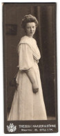 Fotografie Theodor Harder & Söhne, Celle I. H., Mauernstr. 35, Portrait Junge Frau Im Weissen Kleid Mit Hochsteckfris  - Personnes Anonymes