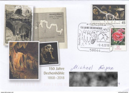 Germany 2018:  Prehistoric Animals, Cave Bear, Fossils, Dinosaur Poststationery, Postmark, - Prehistorisch