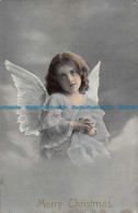 R162929 Greetings. Merry Christmas. Girl As Angel - Monde