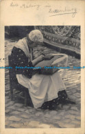 R162417 Old Postcard. Woman On The Chair. 1935 - World