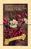 R163314 Greetings. A Birthday Token. Flowers. H. B. Ltd - Monde