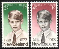 1973 New Zealand Children's Health: HRH Prince Edward Set And Minisheets (** / MNH / UMM) - Familles Royales