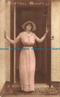 R162456 Birthday Greetings. Woman Near The Doors. Philco. 1916 - Monde