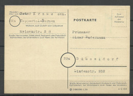 Deutschland BRD 1956 Postkarte - Cartoline - Usati