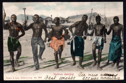 AFRIQUE DU SUD - SOUTH AFRICA - ORANGE RIVER COLONY- Danseurs Natifs - Natives Dancing 1907 - Afrique Du Sud