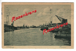 Sweden Sverige Suede Norrkoping Hamnen Haven Port CPA RARE Animee Old Postcard Brefkort - Suède