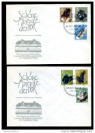 Deutschland Germany Allemagne DDR GDR, 1969 Minerlas, Museums. MiNr. 1468-1472 FDC - Minerals