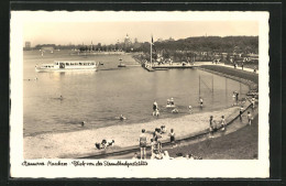 AK Hannover, Maschsee Mit Strand Von Der Strandbadgaststätte  - Hannover