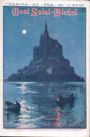 Louis Tauzin Illustrateur, Publicité Chemin De Fer De L'Etat, Mont Saint-Michel France (24) - Other & Unclassified