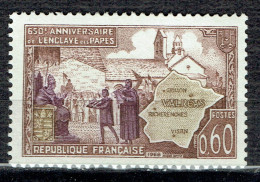 650ème Anniversaire De L'enclave Papale De Valréas - Unused Stamps