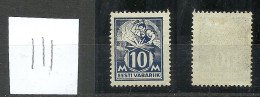 ESTLAND Estonia Estonie 1923 Michel 39 A IV Paper Type (vertically Ribbed Paper) RAR * - Estonie