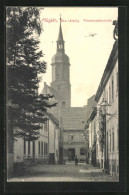 AK Mügeln, Promenadenstrasse Mit Blick Zur Kirche  - Autres & Non Classés