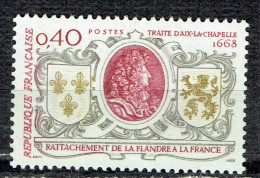 Tricentenaire Du Rattachement De La Flandre (traité D'Aix-la-Chapelle) - Neufs