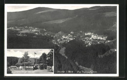 AK Schierke I. Harz, Fliegeraufnahme & Jugendherberge Wenzel  - Schierke